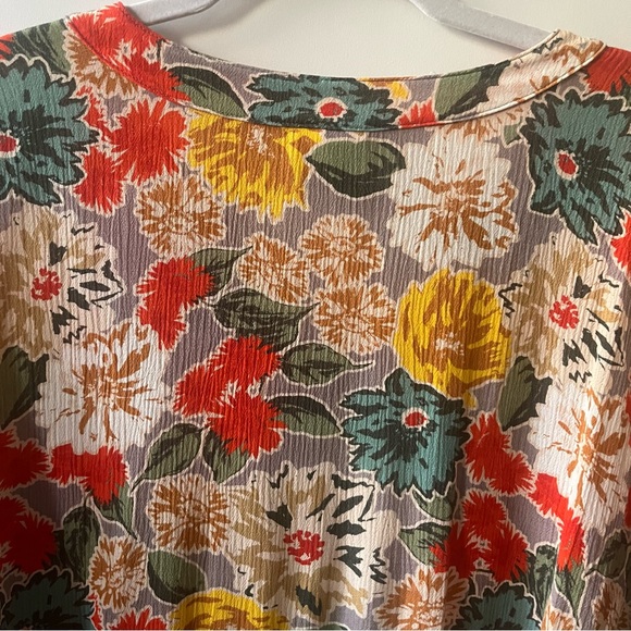 IVY JANE Unique Boho Floral Peasant Blouse Top - Picture 6 of 7